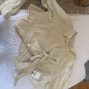 Free people, cropped wrap shirt, nwt